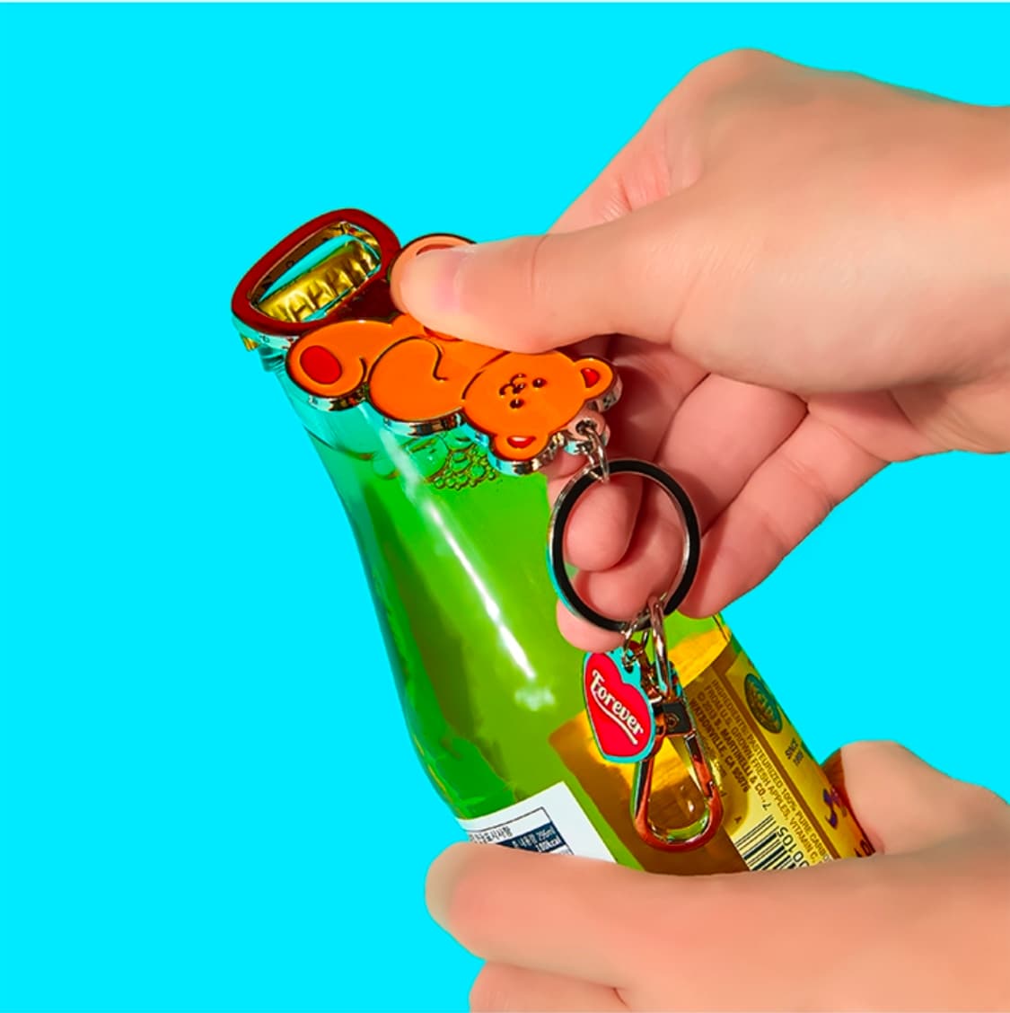 위글위글  테디베어 오프너 키링 새상품 상품이미지4