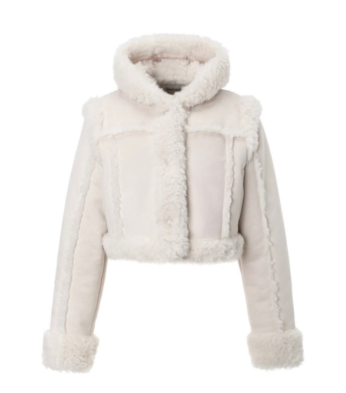 THREETIMES 쓰리타임즈 Baby hoodie fur coat 상품이미지1