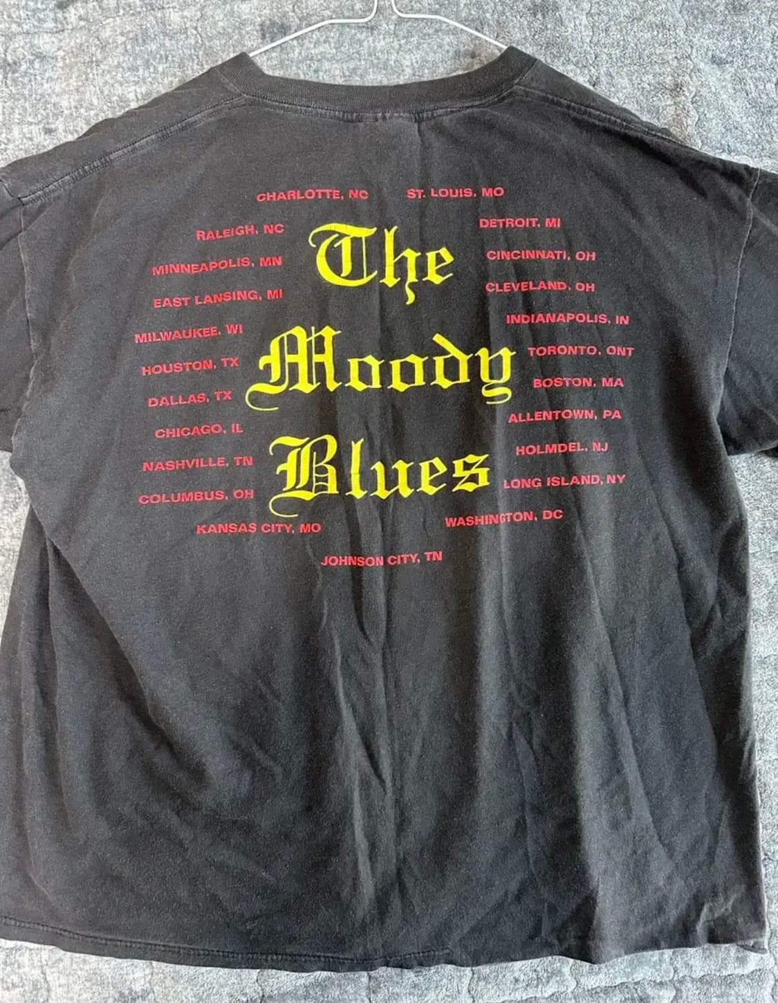 밴드 the moody blues의 1992년 투어 반팔티 상품이미지5