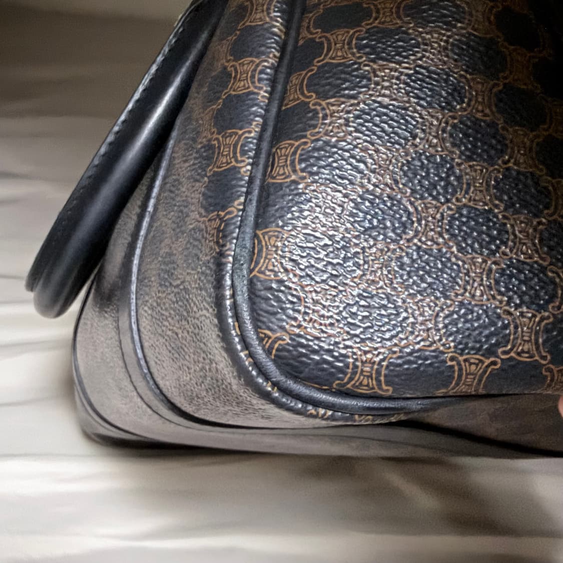 정품 빈티지 셀린느 트리옹프 보스턴백 상품이미지5