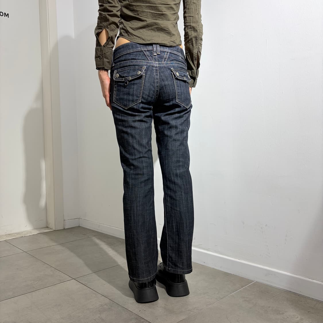 00s 마리떼 프랑소와 저버 부츠컷 데님 팬츠 상품이미지3
