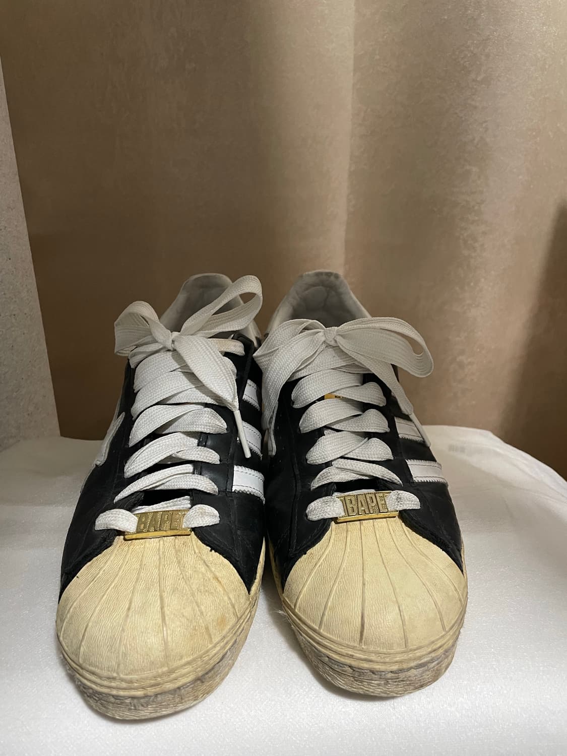 아디다스 x 배이프 슈퍼스타 80s 코어 블랙 오프 화이트 상품이미지8
