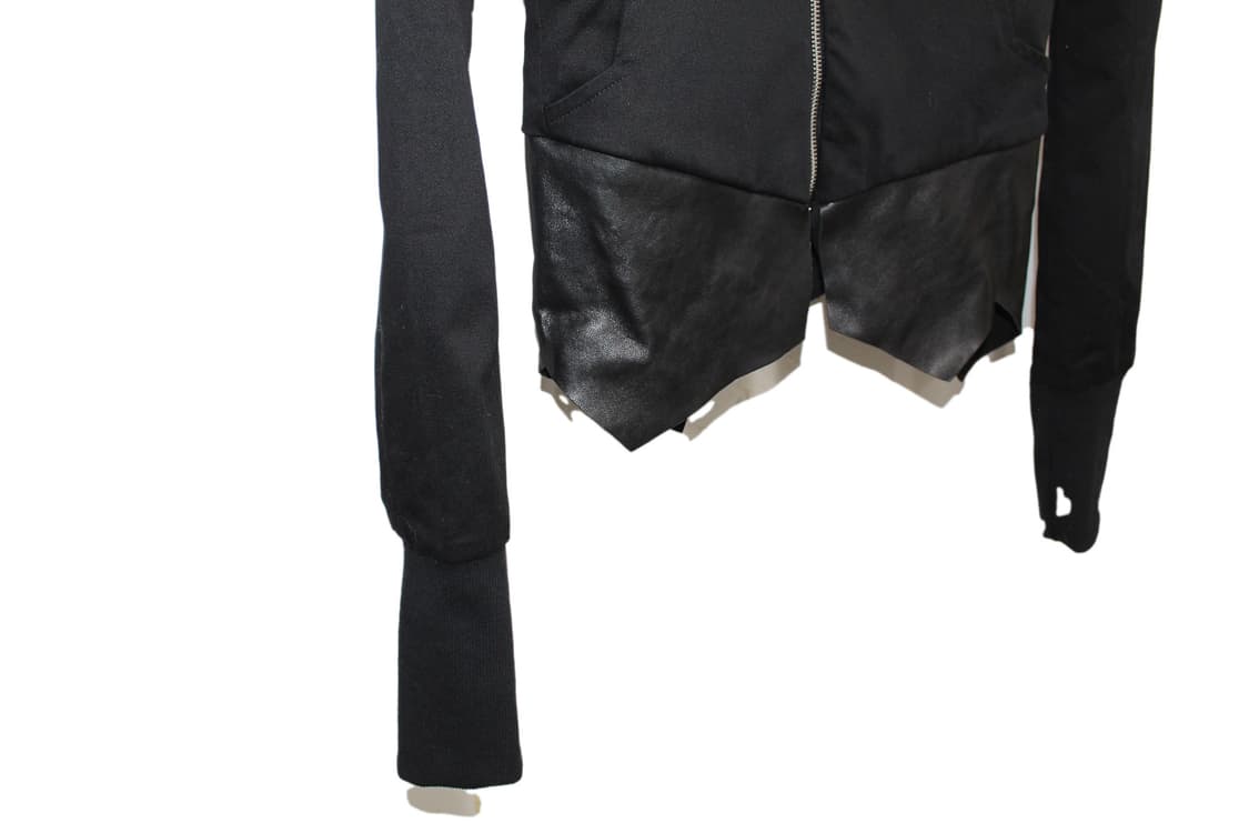 2000s Ekam Archive 에캄 비대칭 사선 하이브리드 후드 자켓 상품이미지3