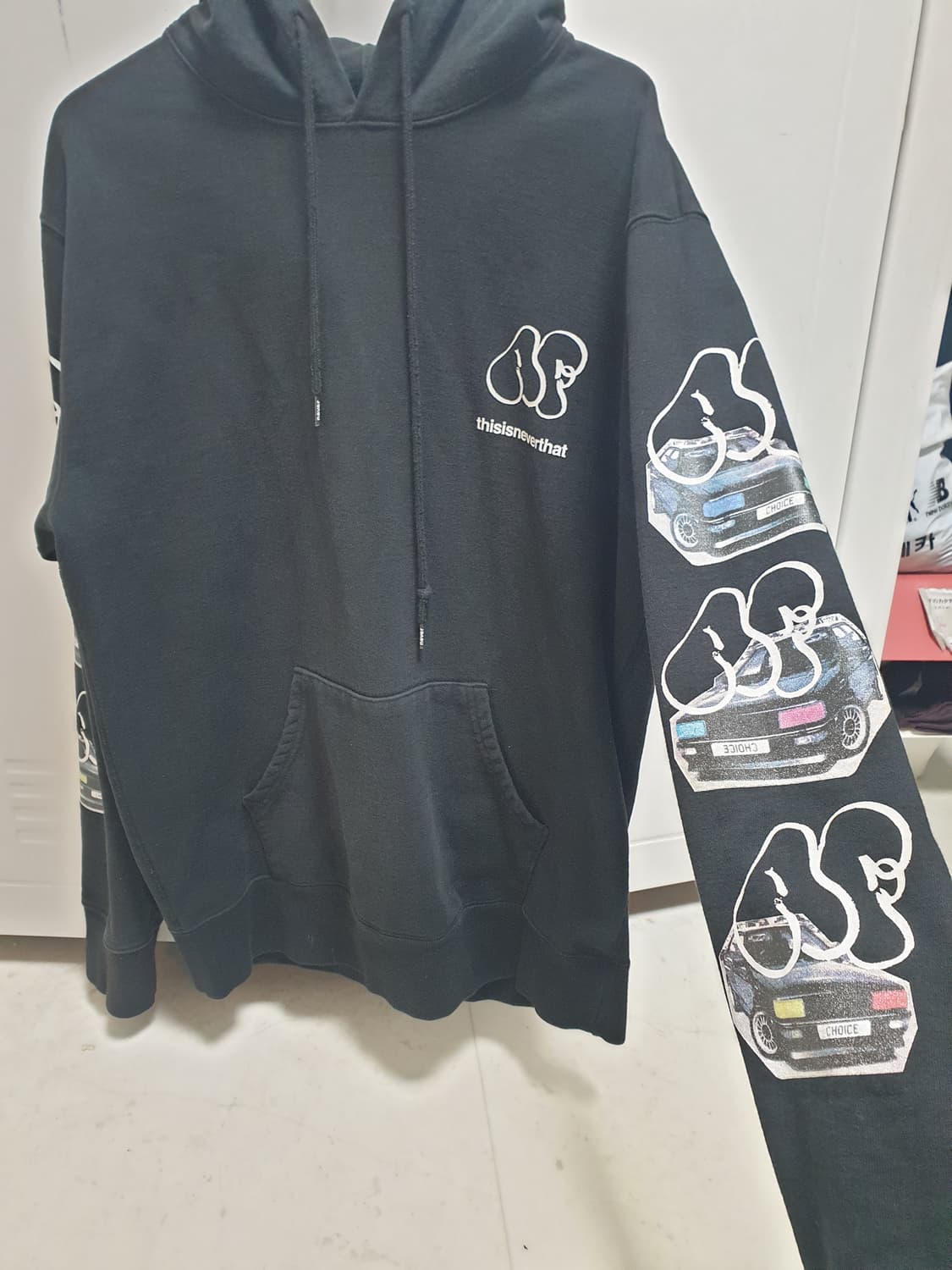 Thisisneverthat 디스이스네버뎃 블랙 후드티 L 상품이미지1