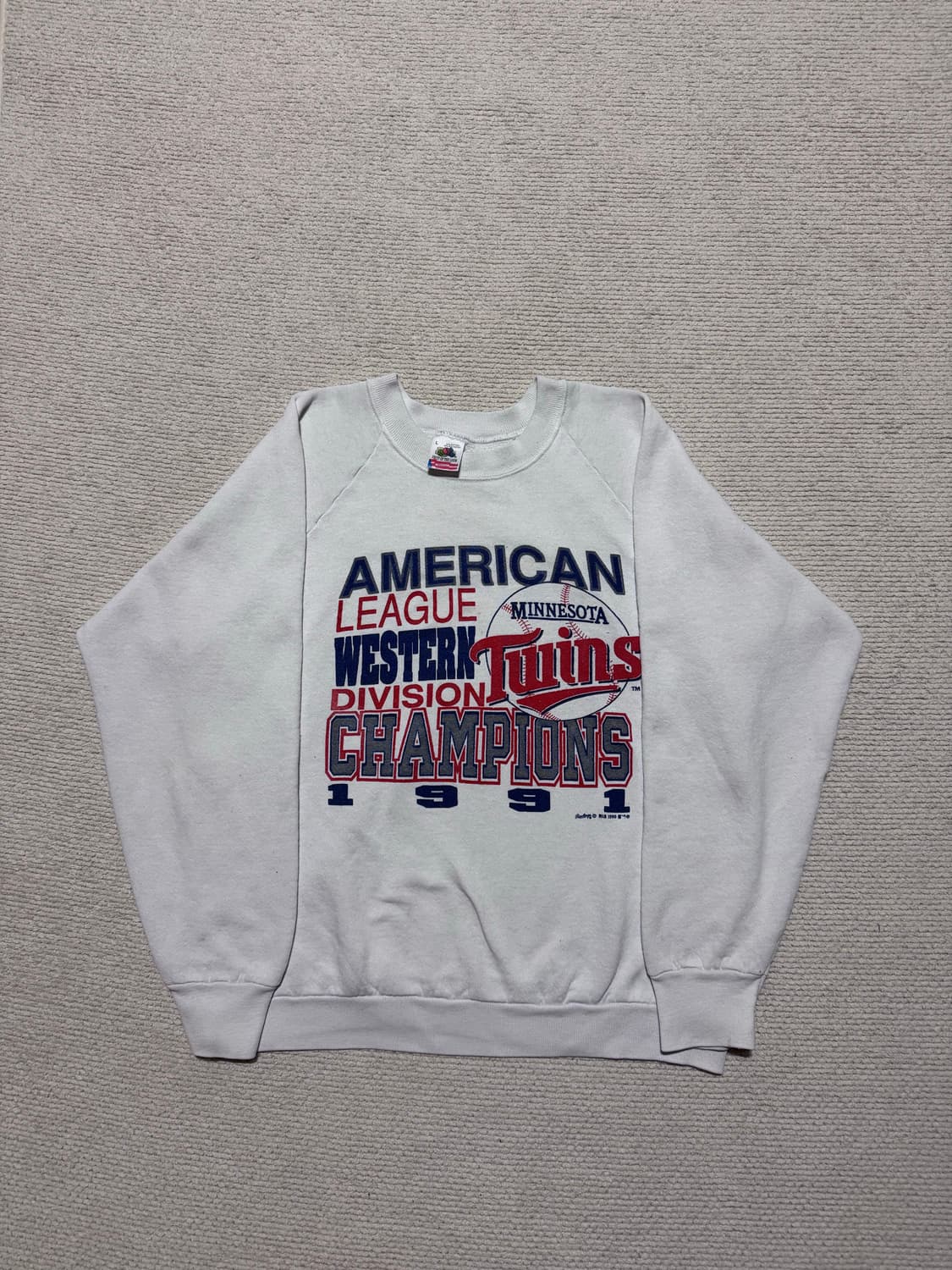 USA Fruit of the Loom Minnesota Twins 스웻 상품이미지1