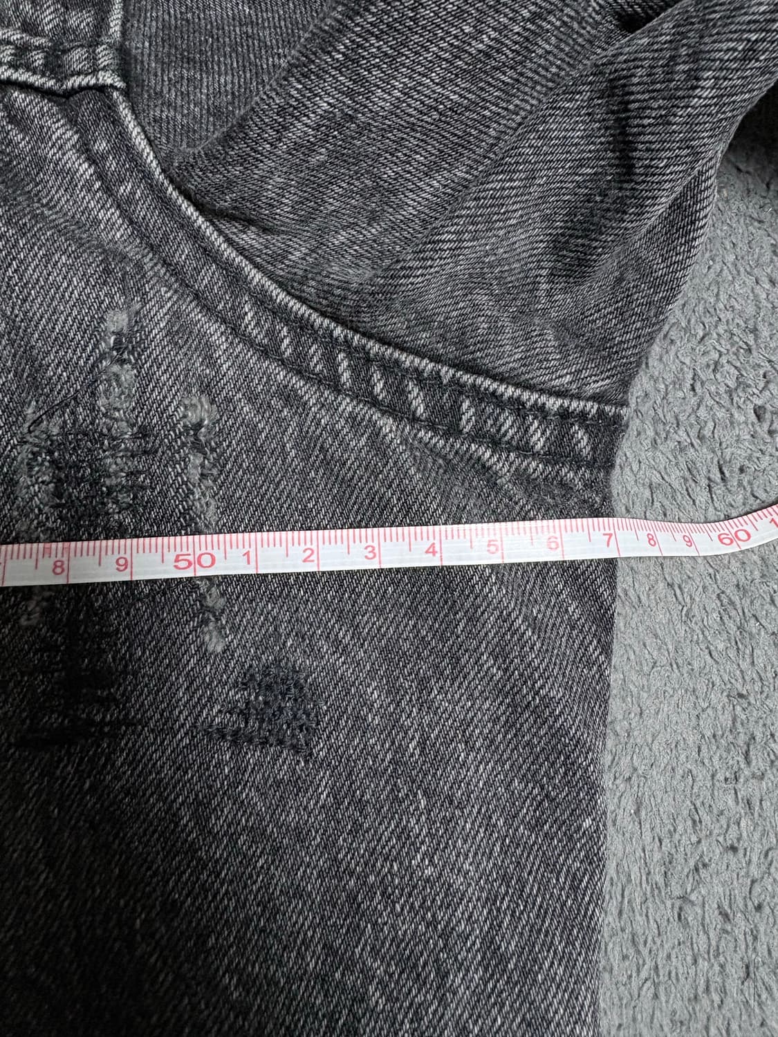 (L) 리바이스 알터드 흑청 데님 트러커 자켓 상품이미지6