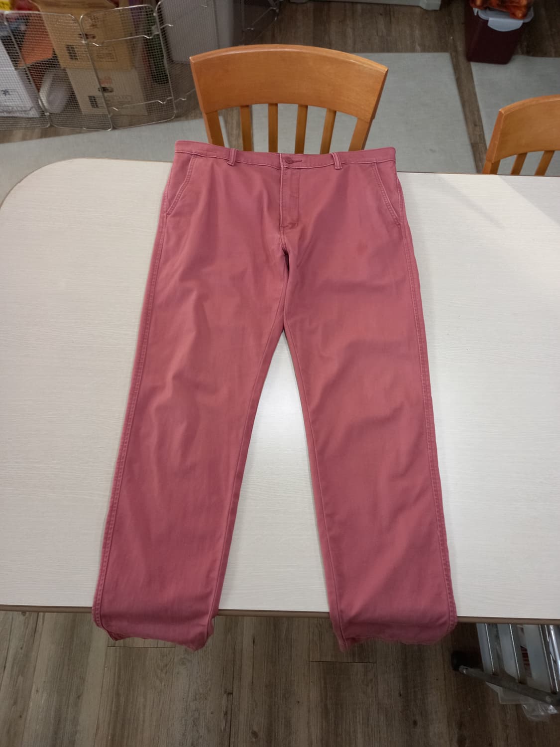 38 리바이스 스판 슬림일자 치노 챠콜핑크 38-150 상품이미지1