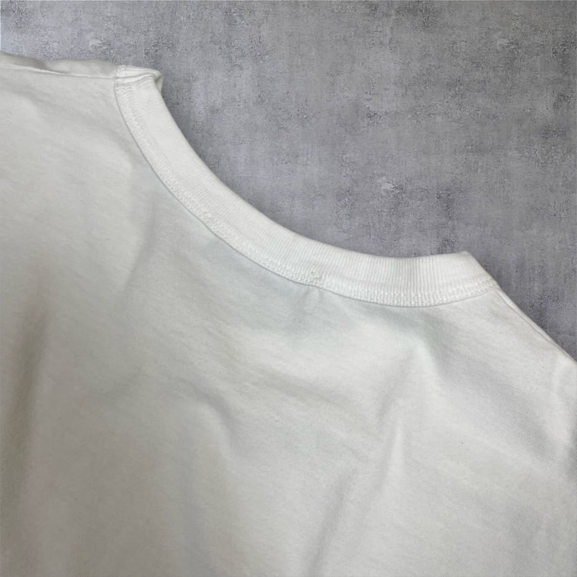 메종키츠네 화이트 더블 모노크롬 폭스헤드 패치 반팔 티셔츠 M 상품이미지7