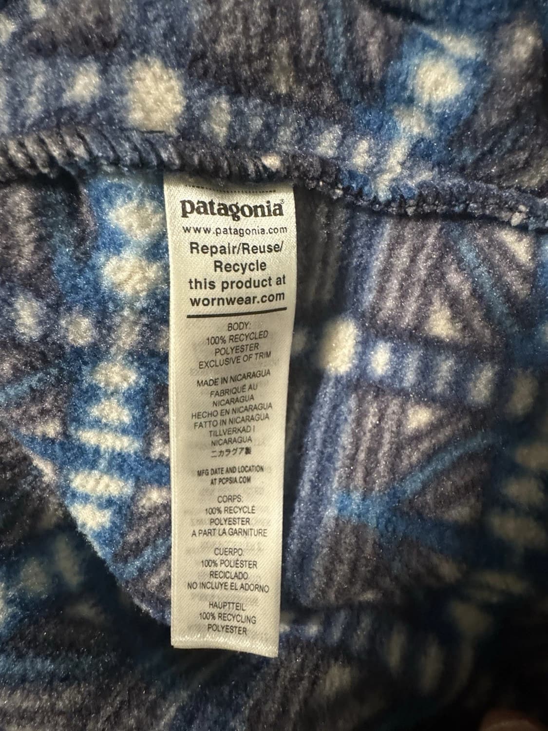 23FW 파타고니아 신칠라 스냅-T 회색/네이비 상품이미지4