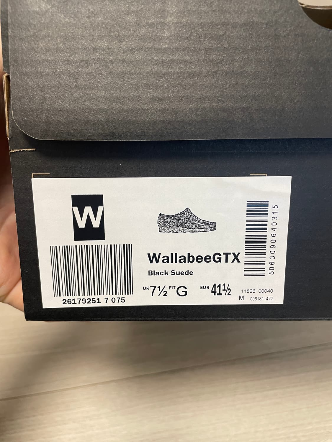 클락스 왈라비 고어텍스 블랙(7.5)/메이플(7) 새상품 상품이미지2