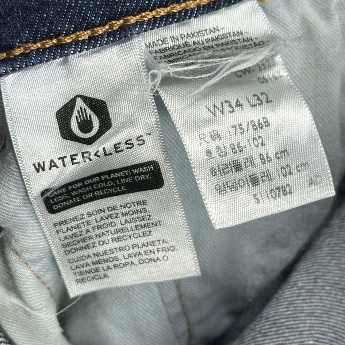 리바이스 502 오리지널 진청 데님 팬츠 (34인치) 상품이미지7