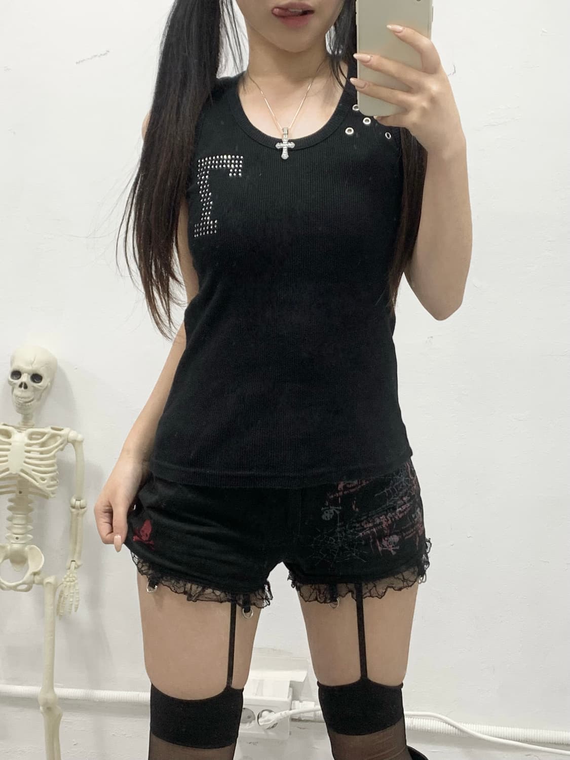 [ANGEL NAP] 펑크 스터드 볼레로 가디건 상품이미지3