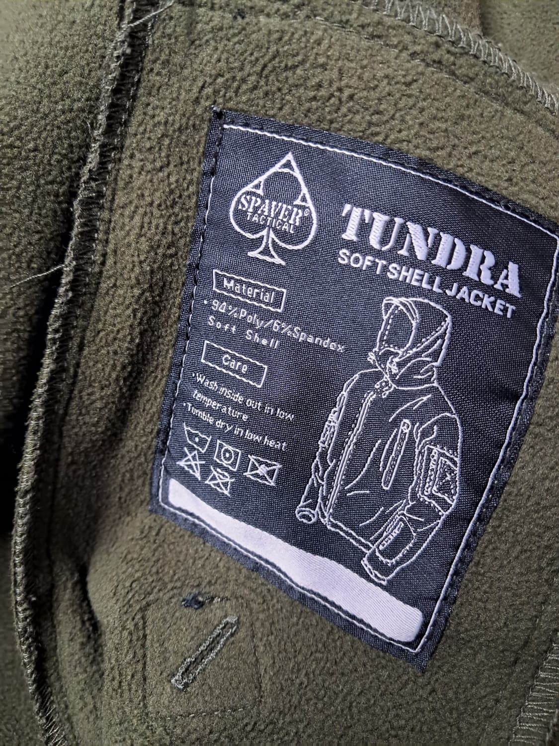 스페이드  후드 소프트쉘 자켓 올리브 상품이미지5