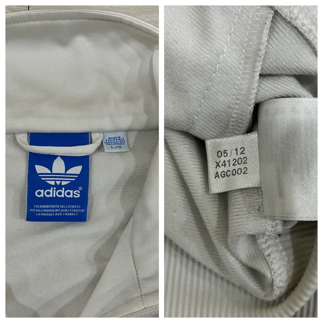 【인기】 아디다스 구형파이어버드 흰검 화이트 트랙탑 져지 115 3XL 상품이미지9