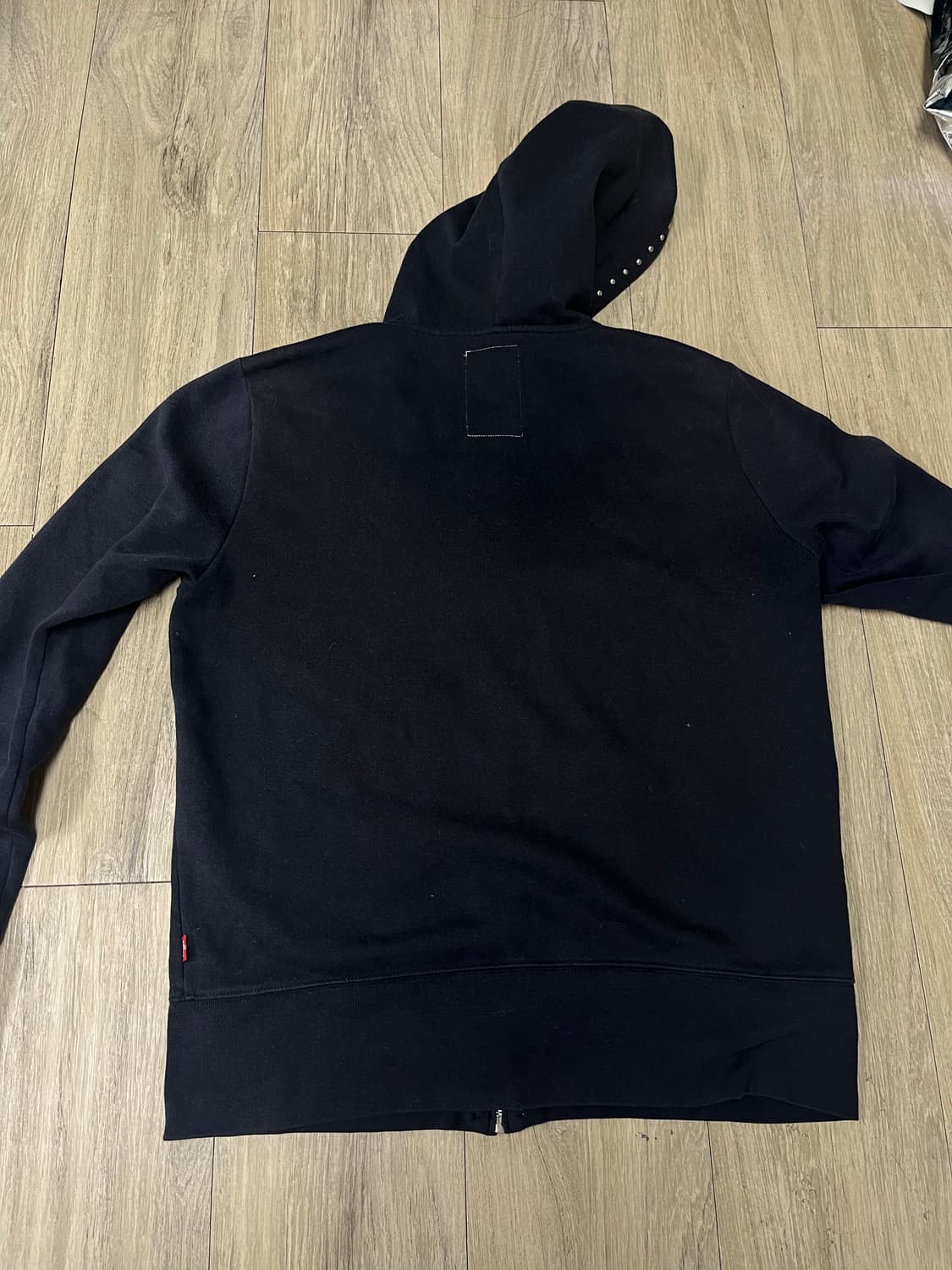 리바이스 스터드 후드집업 블랙 XL 상품이미지3