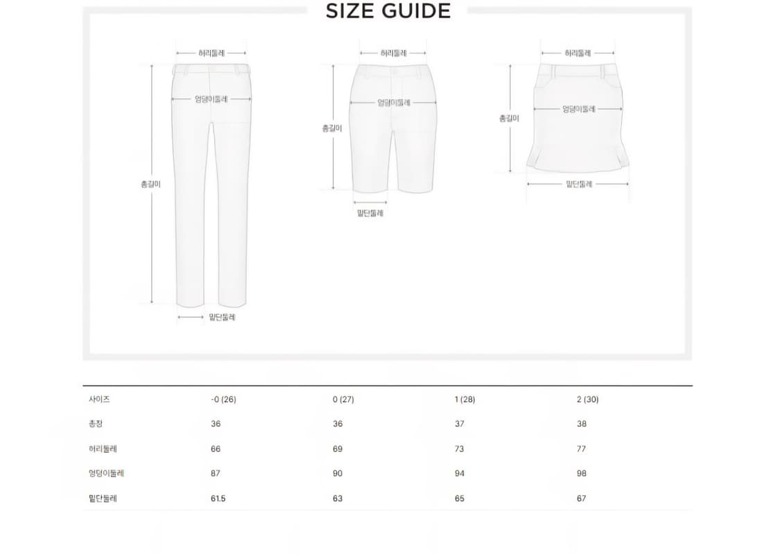 (새상품)파리게이츠 백스트랩 플랩 포켓 쇼츠 26사이즈 상품이미지2