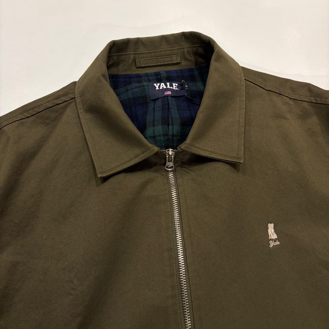 [L] YALE 예일 카키색 봄버 자켓 B980 상품이미지3