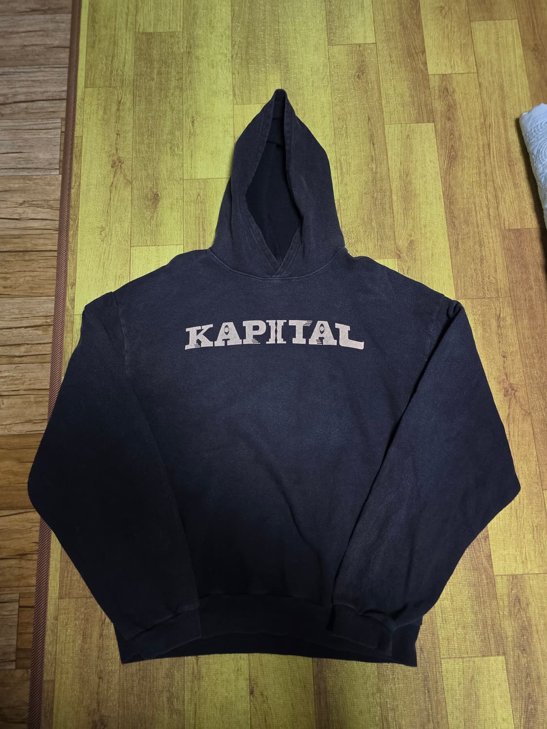 캐피탈 플리스 후드 스웨트셔츠 스피크이지 캐피탈 Pt 블랙 상품이미지1