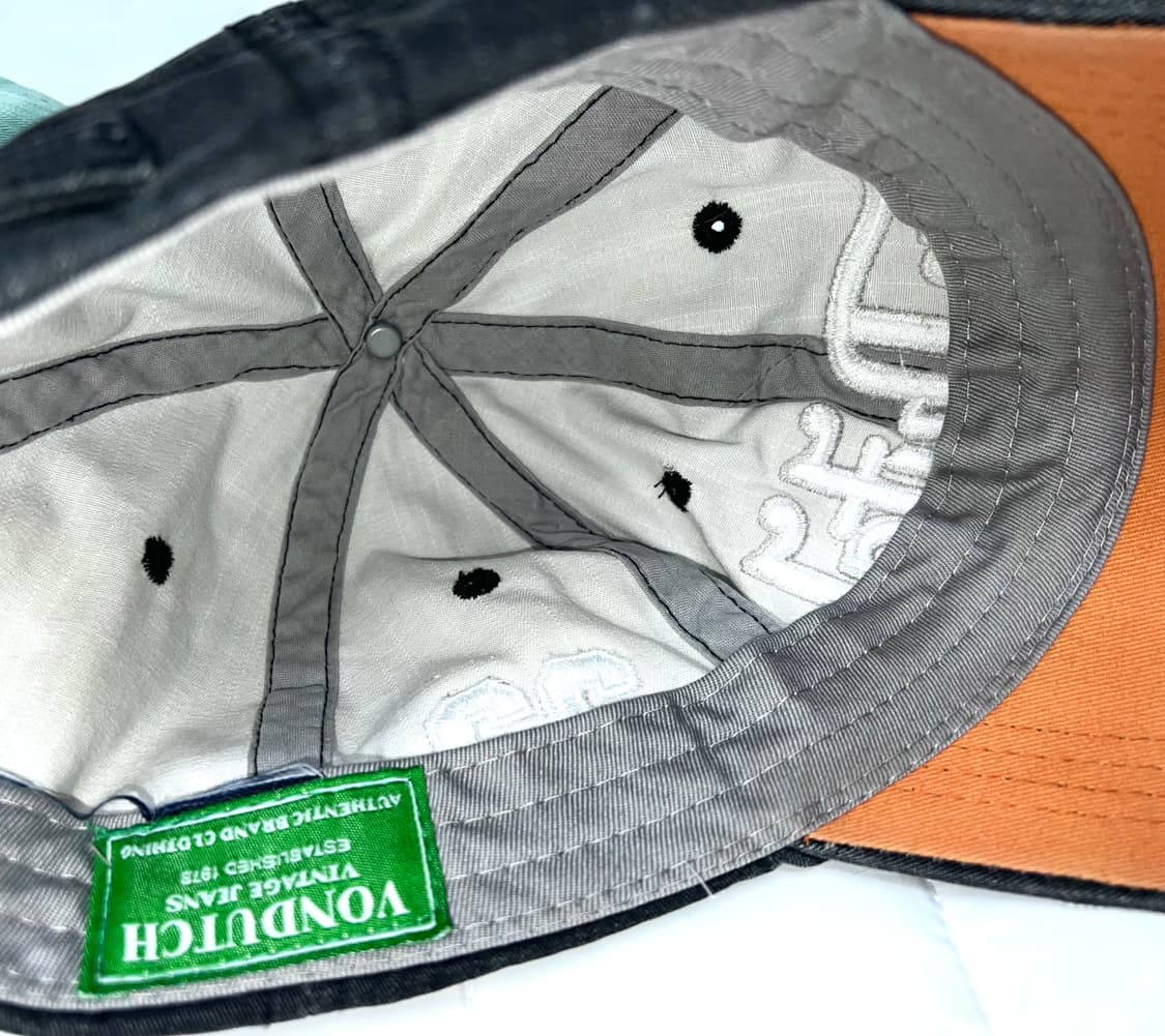 y2k 펑크 빈티지 본더치 vondutch 데님 워싱 청 볼캡 모자 상품이미지3