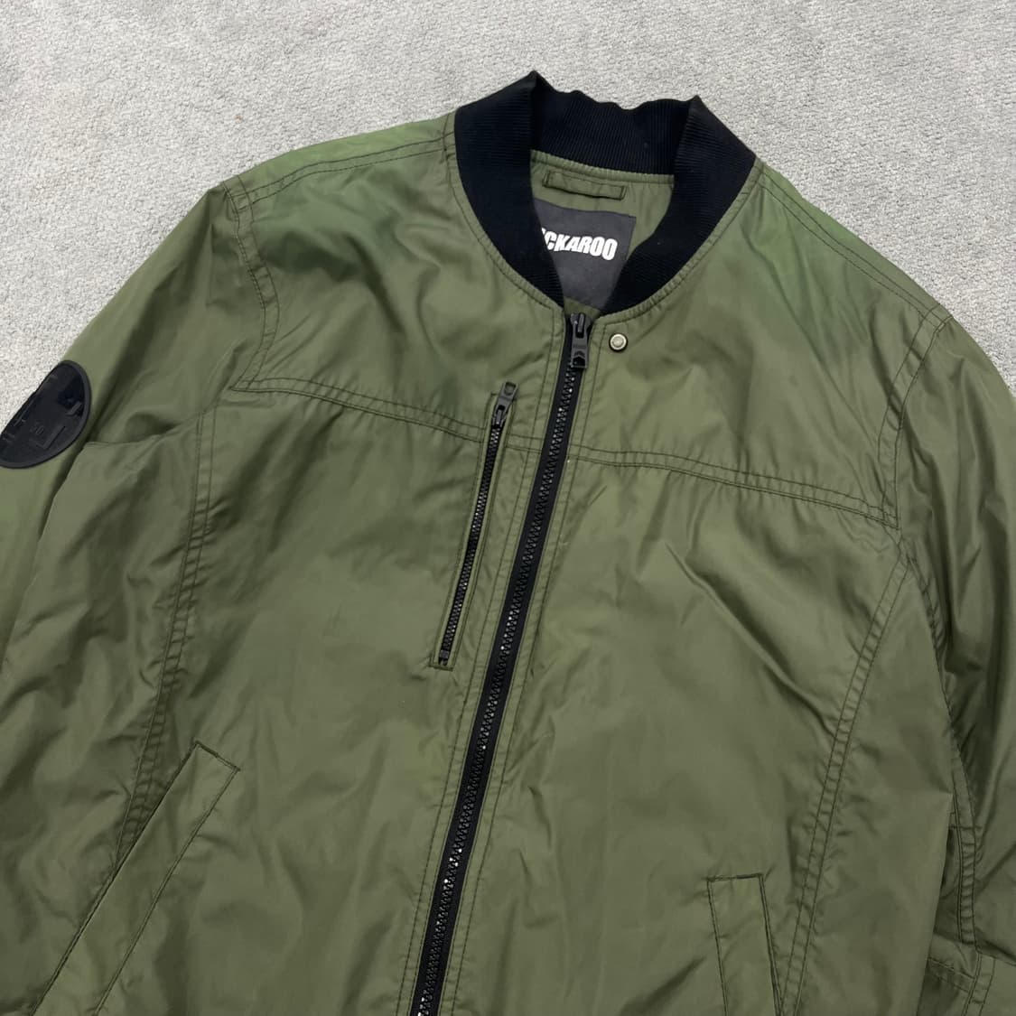 L 버커루 카키 봄버 자켓 상품이미지2