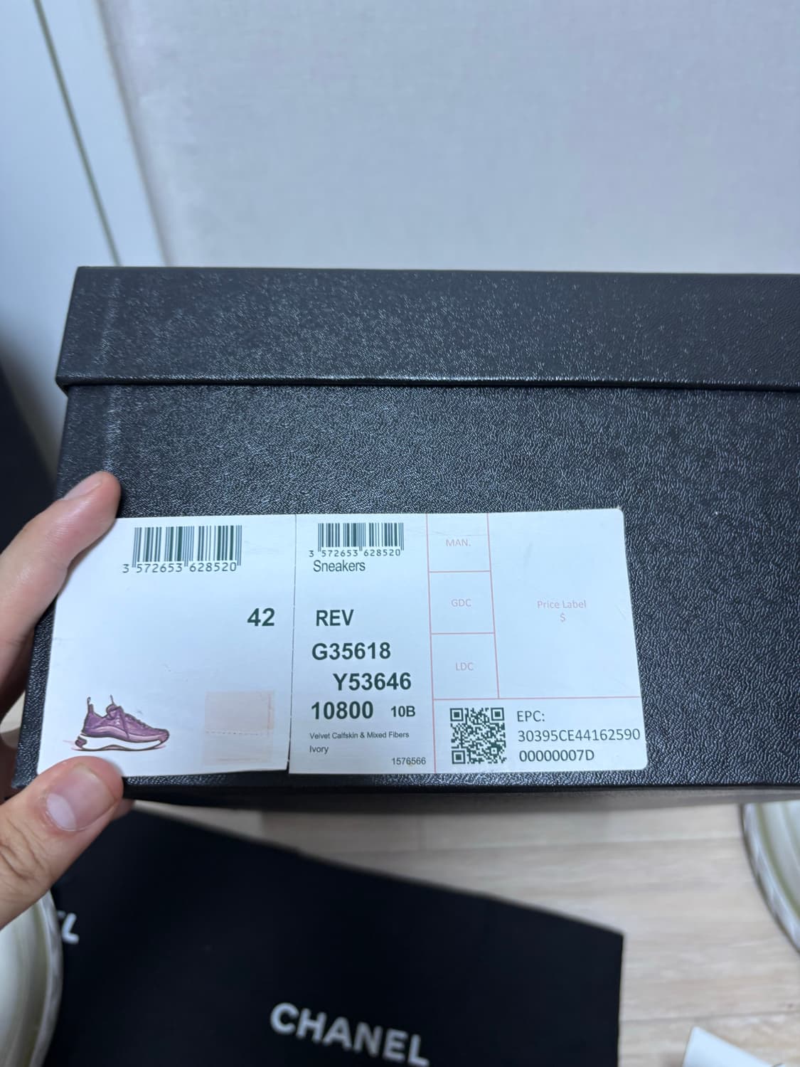 (풀구성, 42) 샤넬 믹스드파이버 은장 스니커즈 상품이미지10