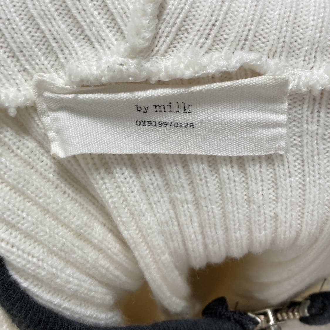 by milk 여성골지후드집업자켓 아이보리 FREE  상품이미지4