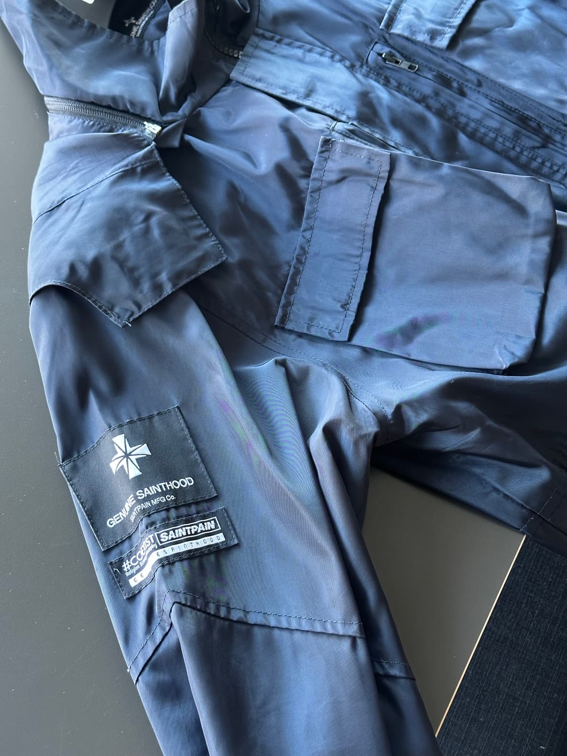 sainthood 라이트 윈드브레이커 네이비 상품이미지3