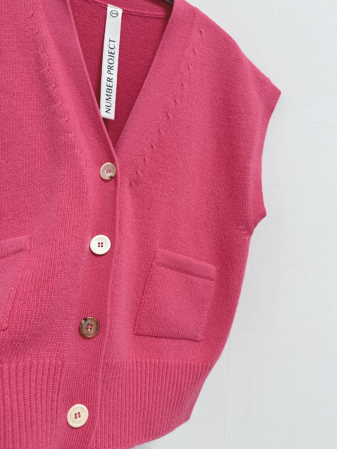 넘버프로젝트 울 캐시 베스트 가디건 상품이미지5