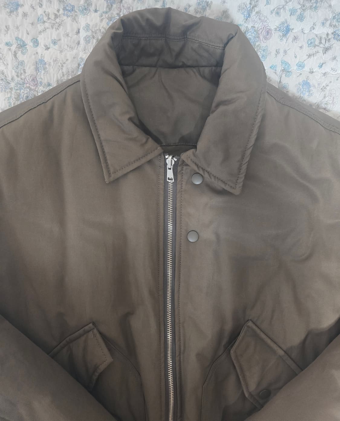 리버서블 MA-1 퀄팅 폴리충전재 블루종 점퍼 XL 상품이미지5