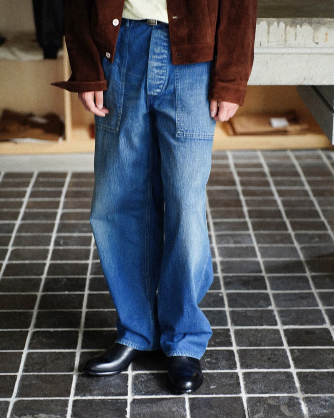 헤릴 US NAVY DENIM TROUSERS (VINTAGE WORN) 상품이미지2