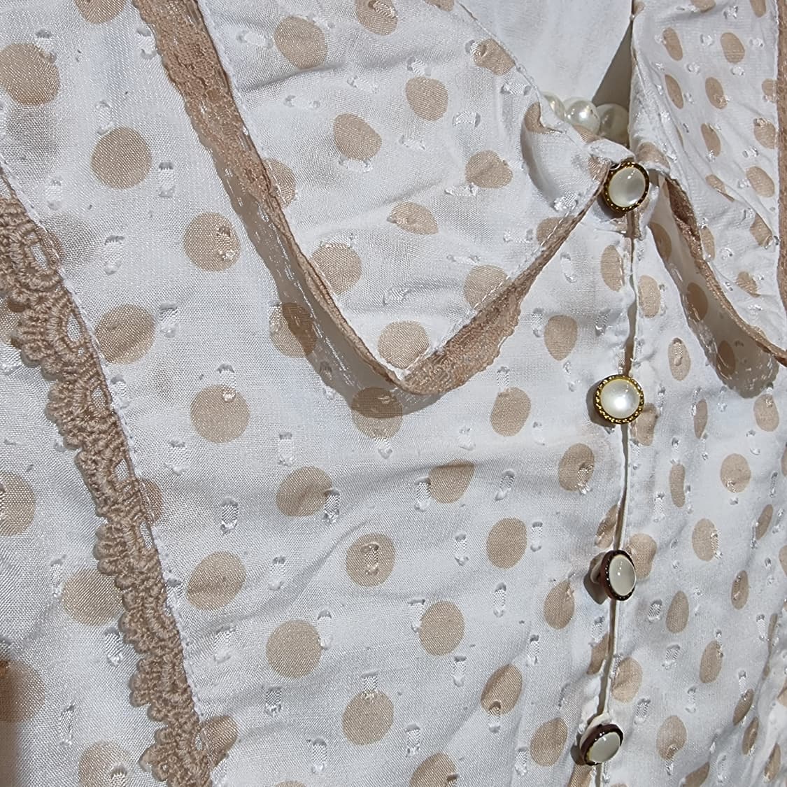 리즈리사 LIZ LISA 라떼빛 도트 레이스 미니원피스 상품이미지9