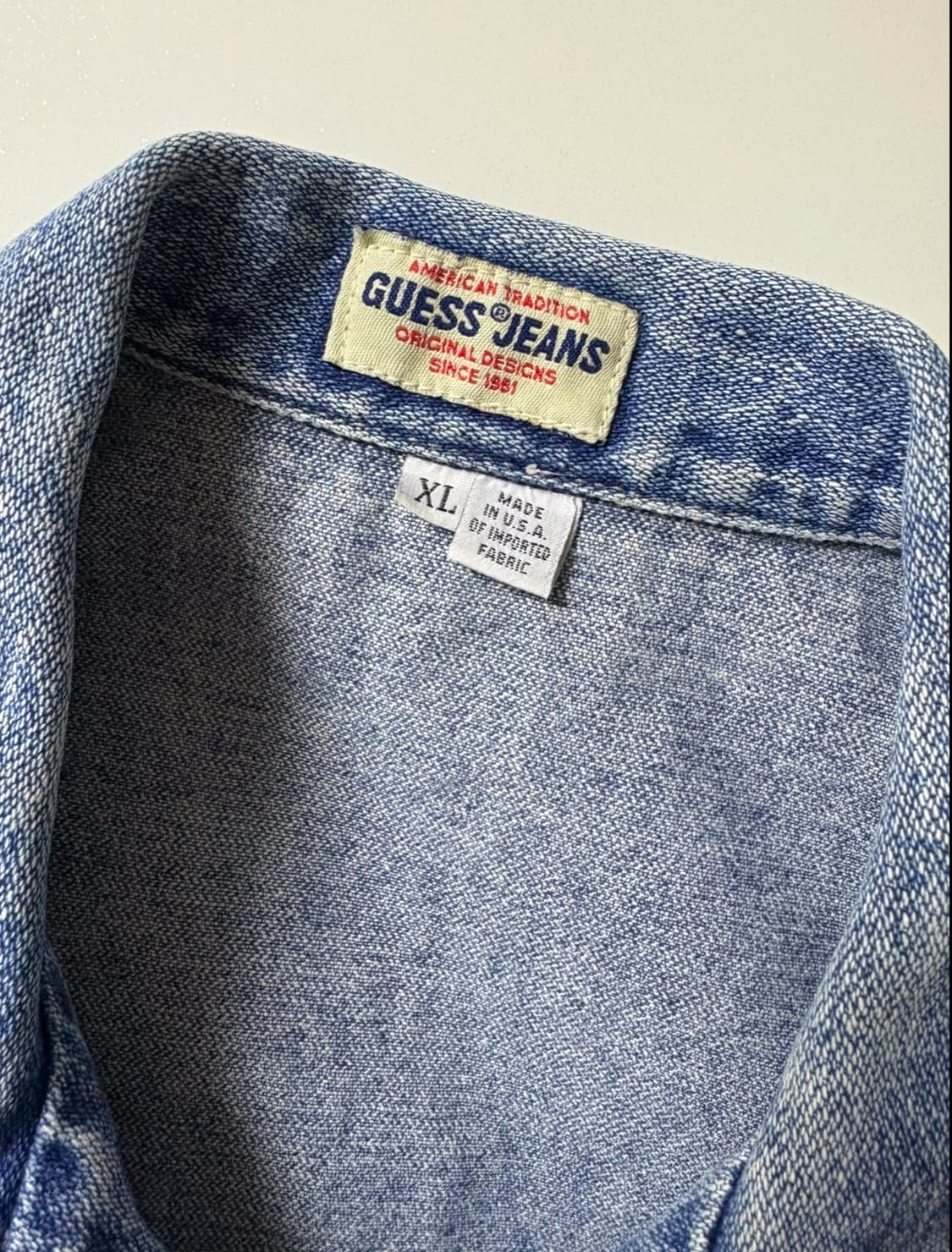 빈티지 게스 guess 크롭 데님 베스트 상품이미지6