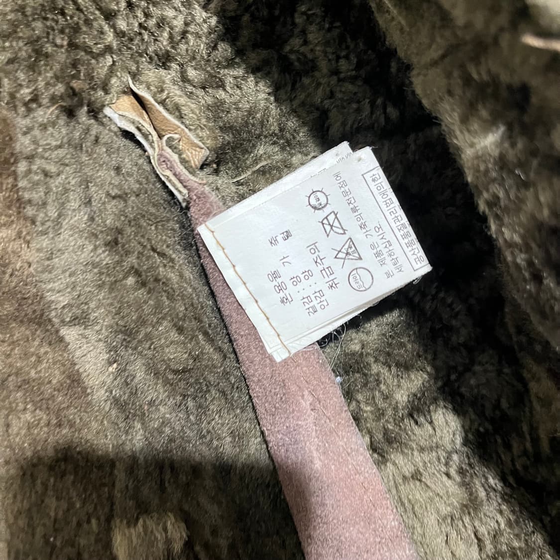 90s vintage 빈티지 양가죽 폭스퍼 토스카나 무스탕 상품이미지4