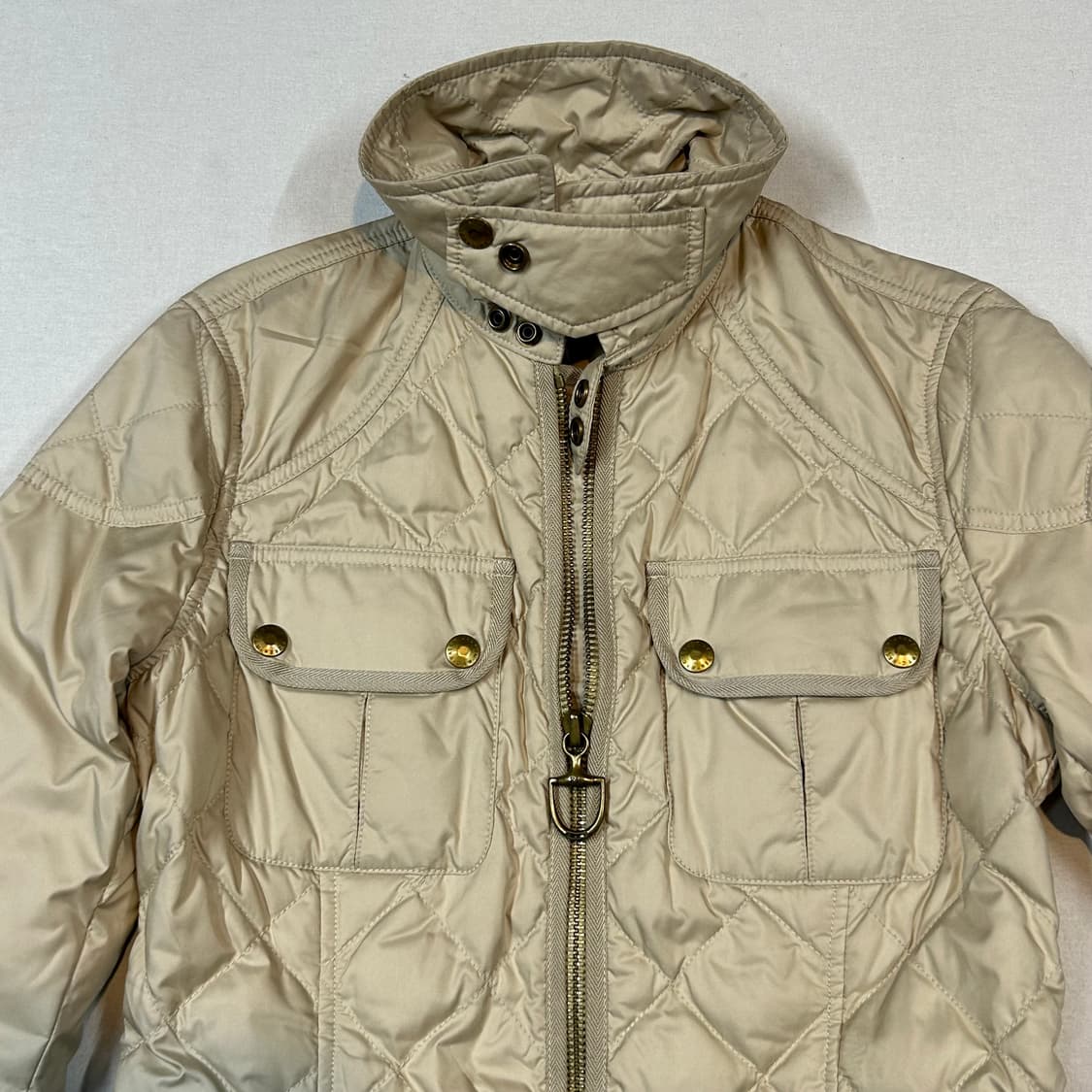 M) 랄프로렌 덕다운 오리털 퀼팅 자켓 베이지 상품이미지2