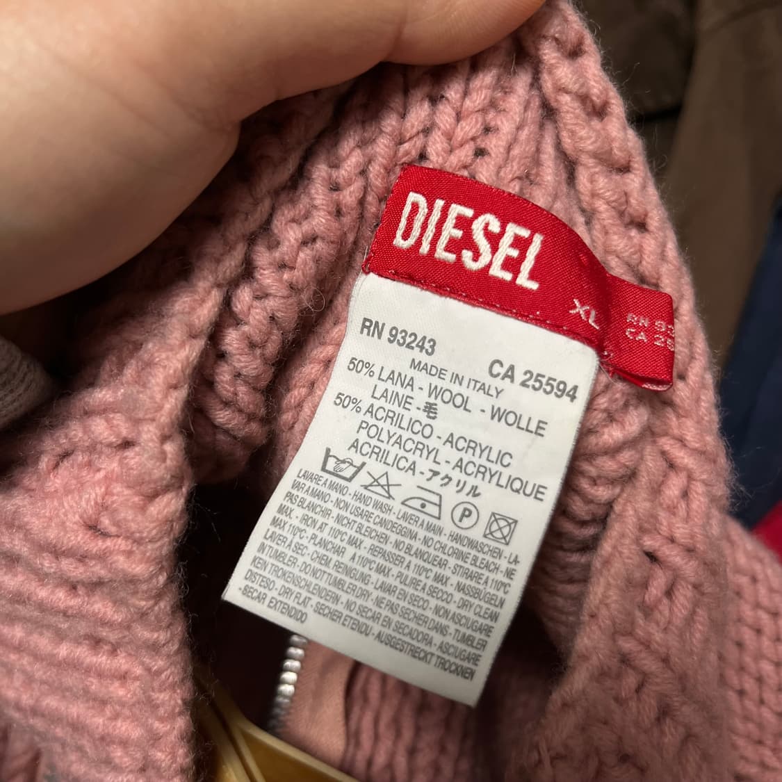 디젤 니트 집업  상품이미지2