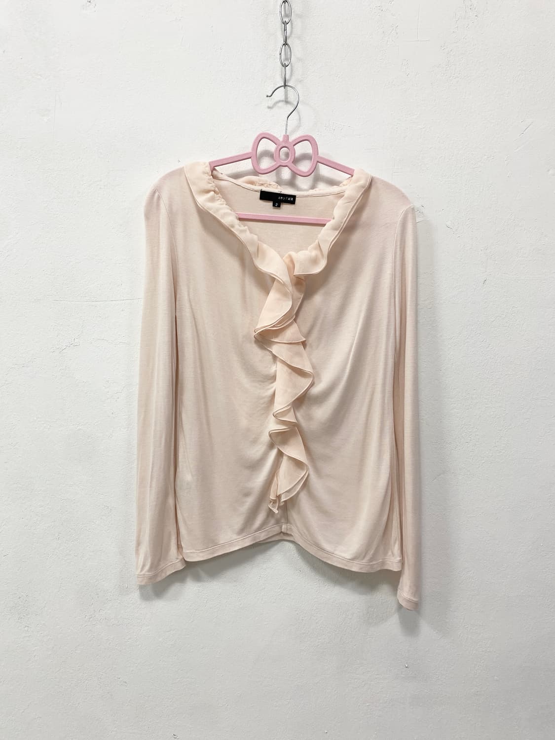 [ANY FAM] 로걀 핑크 레이스 롱슬리브 상품이미지5