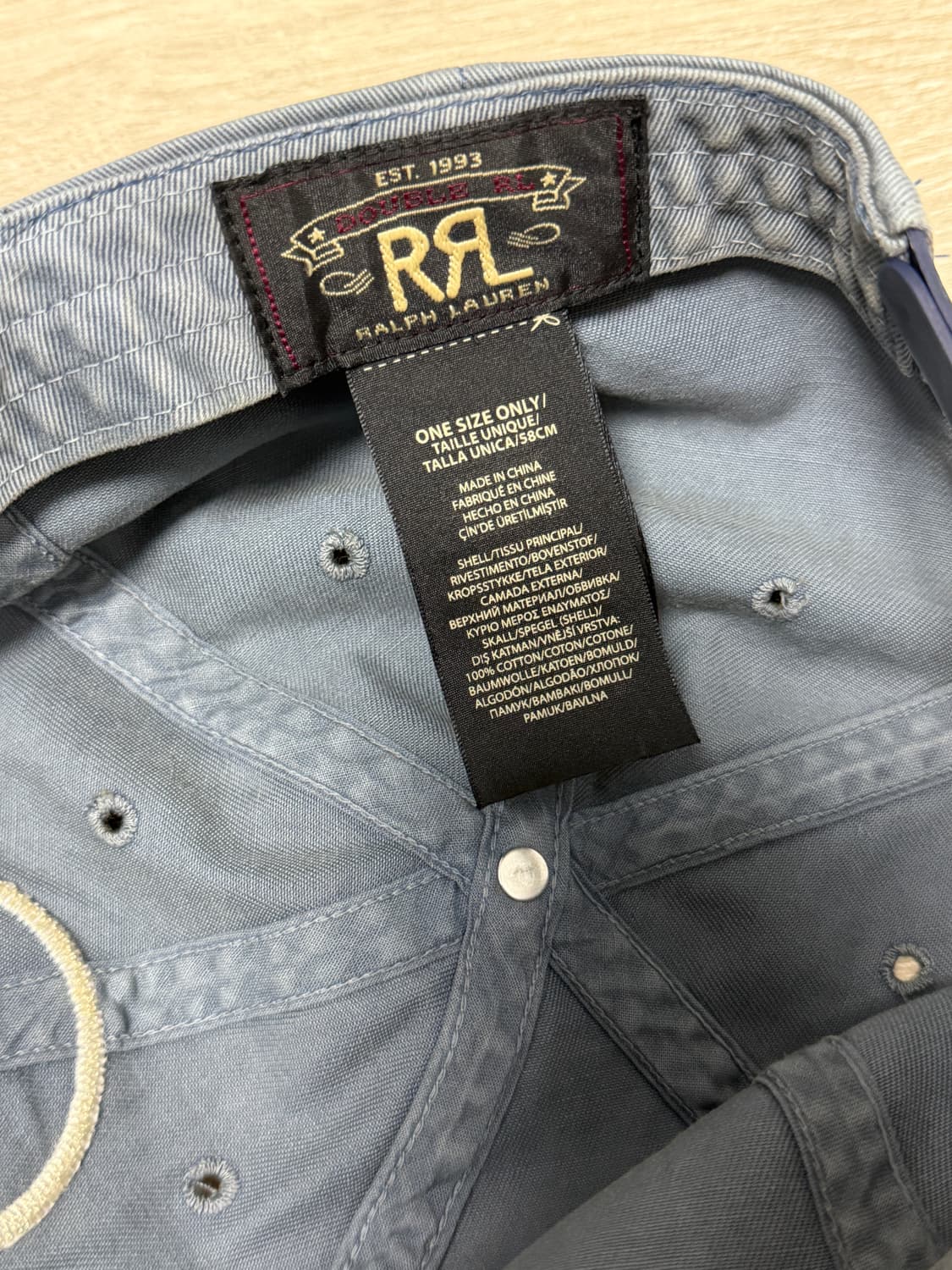 폴로랄프로렌 RRL 볼캡 모자 블루 상품이미지4