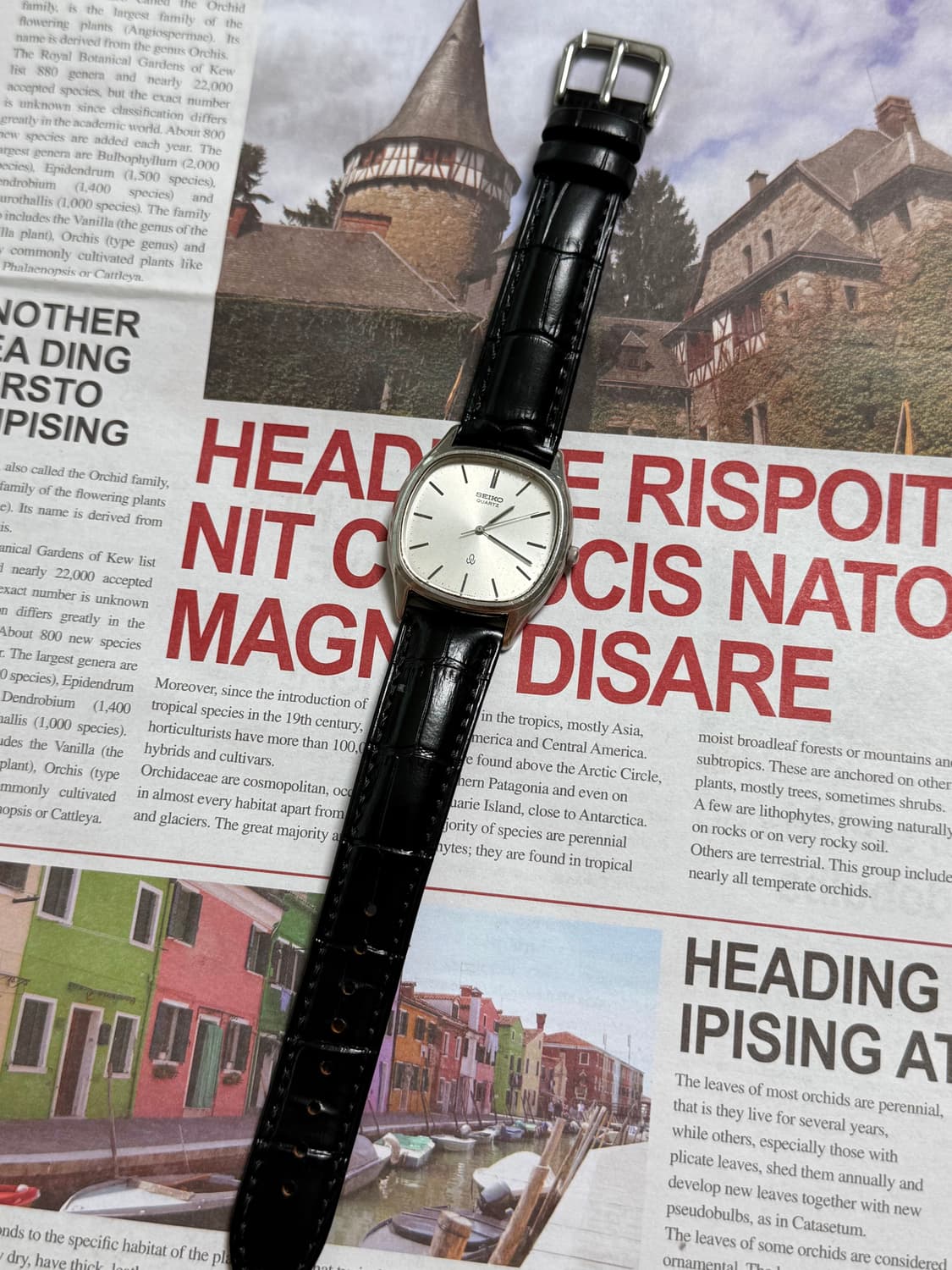 Seiko 세이코 쿼츠 스퀘어 실버 썬 레이 1981 상품이미지2