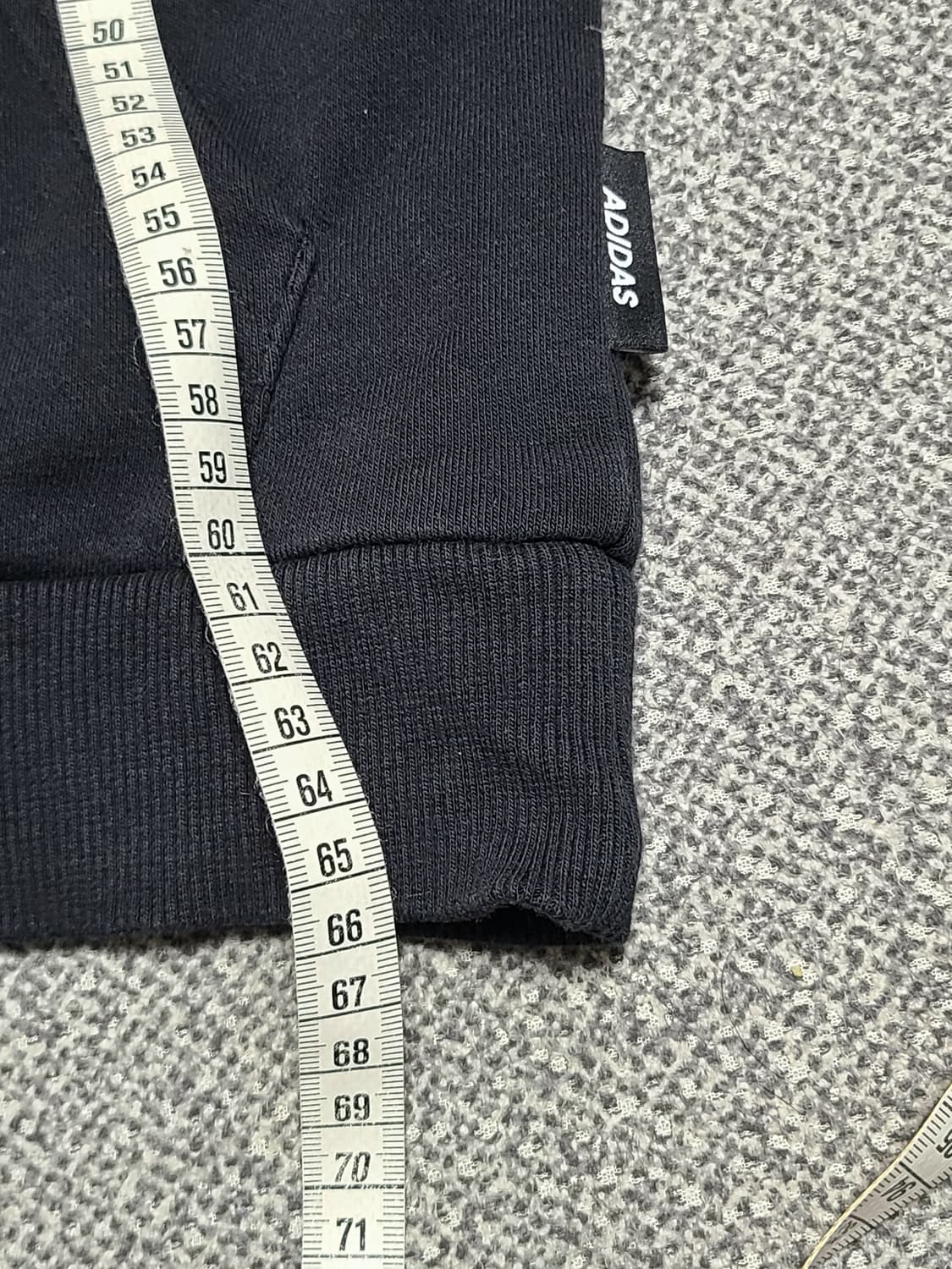 아디다스 빅로고 후드티 XL정사이즈 로  95  적당 검정 상품이미지8