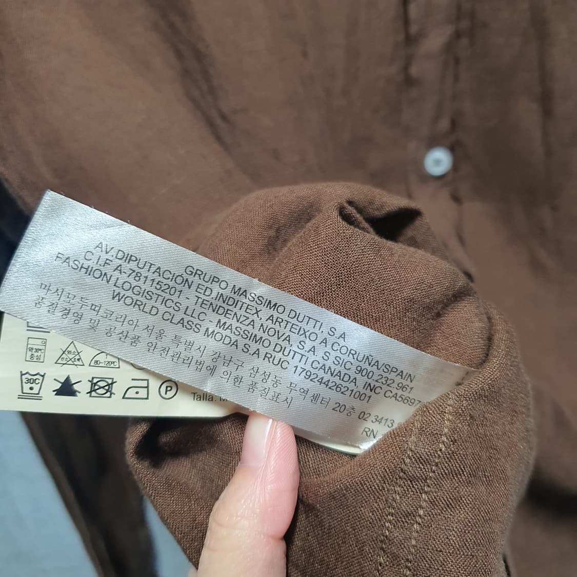 마시모두띠 린넨 카라 긴팔 셔츠  상품이미지5