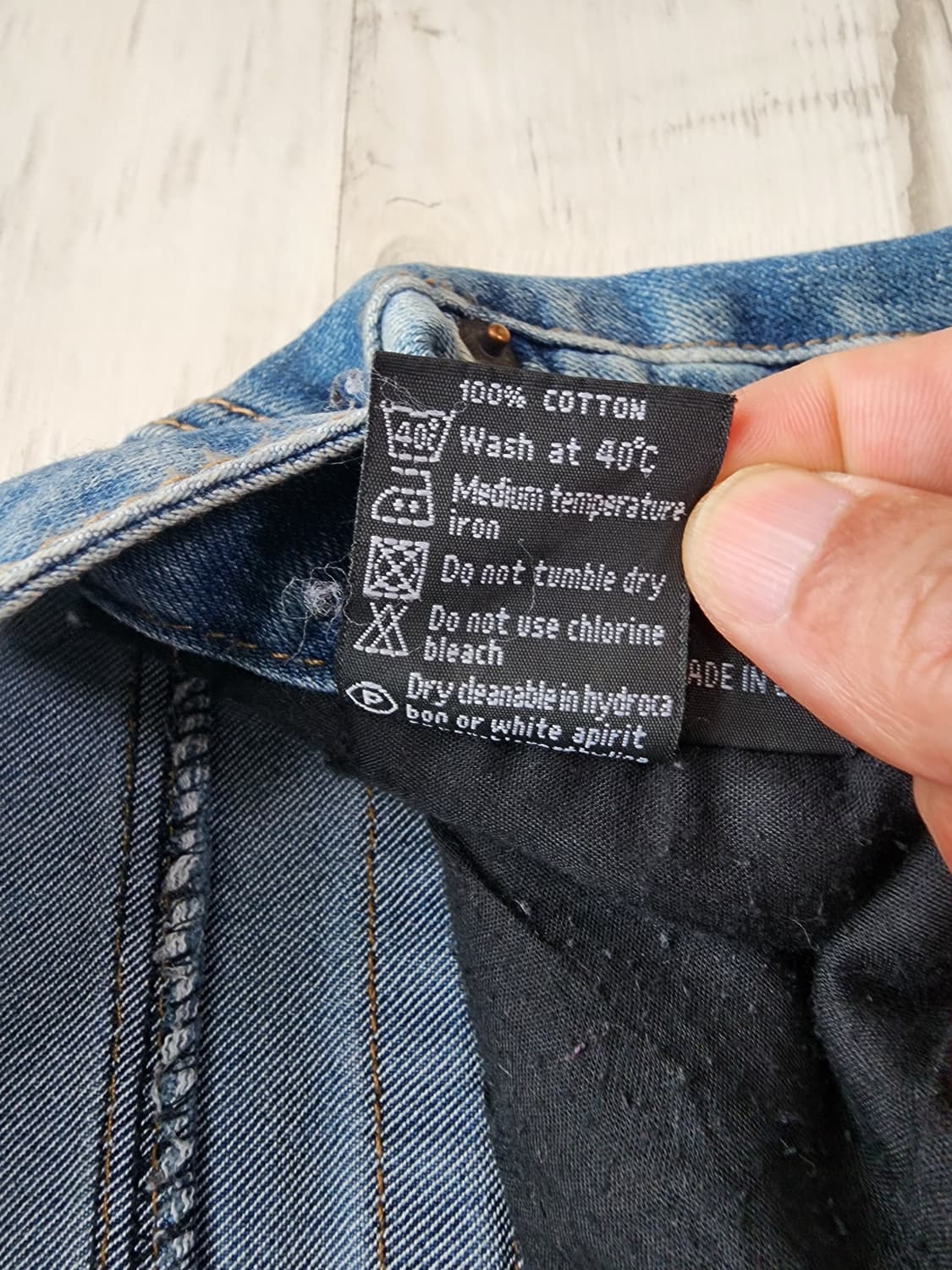 MUT JU BRU 워싱 데님 팬츠 팜. 36~37인치 청바지 상품이미지7