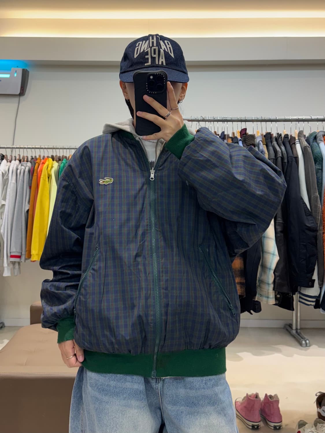 90s 라코스테 리버시블 항공자켓 상품이미지8