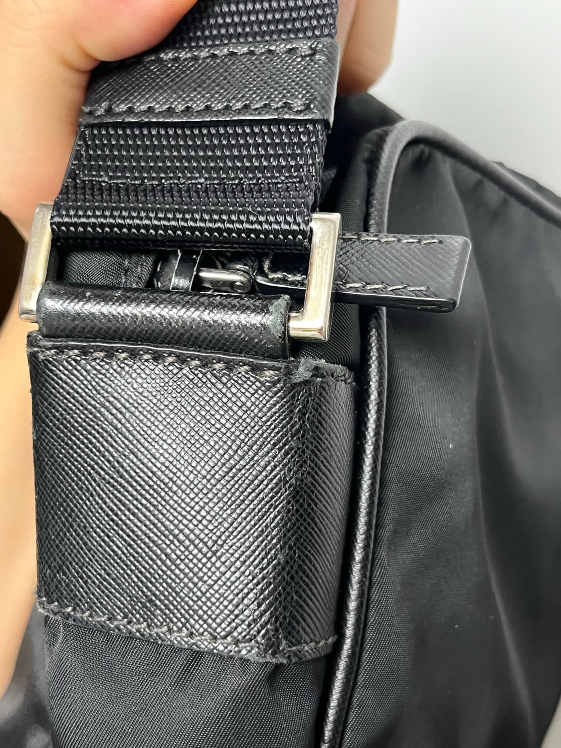 프라다 블랙 나일론 크로스백 상품이미지6