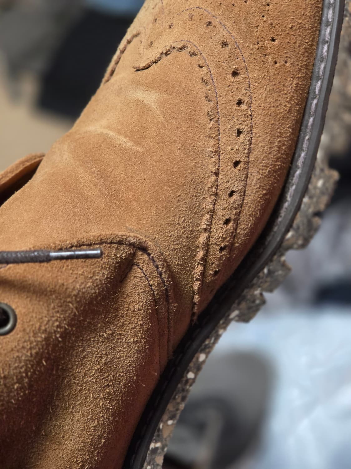 (영국산) 톰브라운 탄 스웨이드 윙팁 처카부츠
 상품이미지3