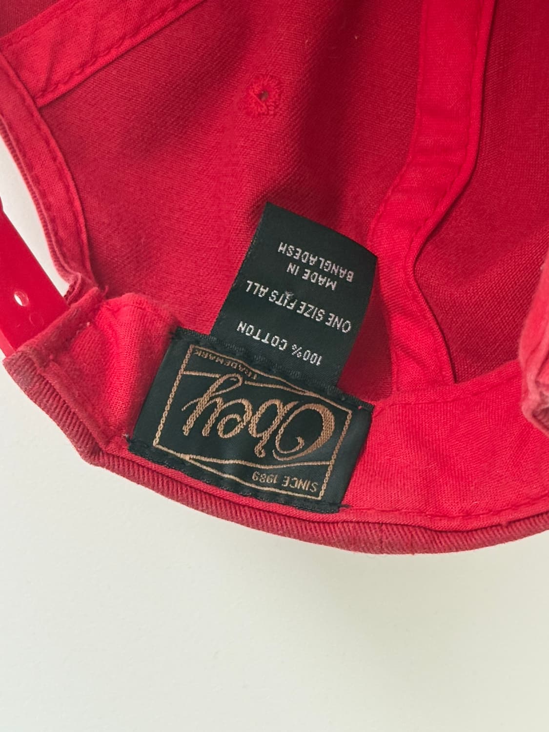 Obey 레드 스냅백 상품이미지2