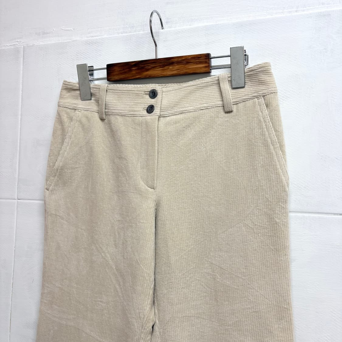 아이보리 코듀로이 8부 카브라 버뮤다 팬츠 (JPN) 상품이미지2