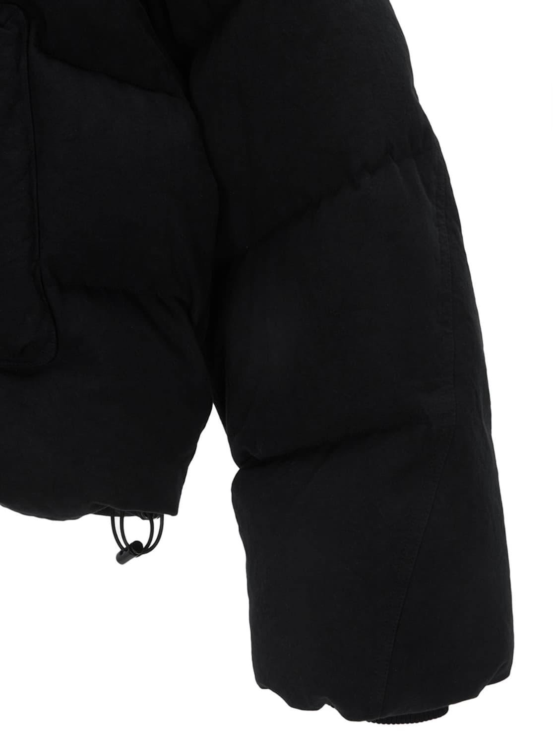 마뗑킴 코튼 푸퍼 덕다운 점퍼 블랙 상품이미지2