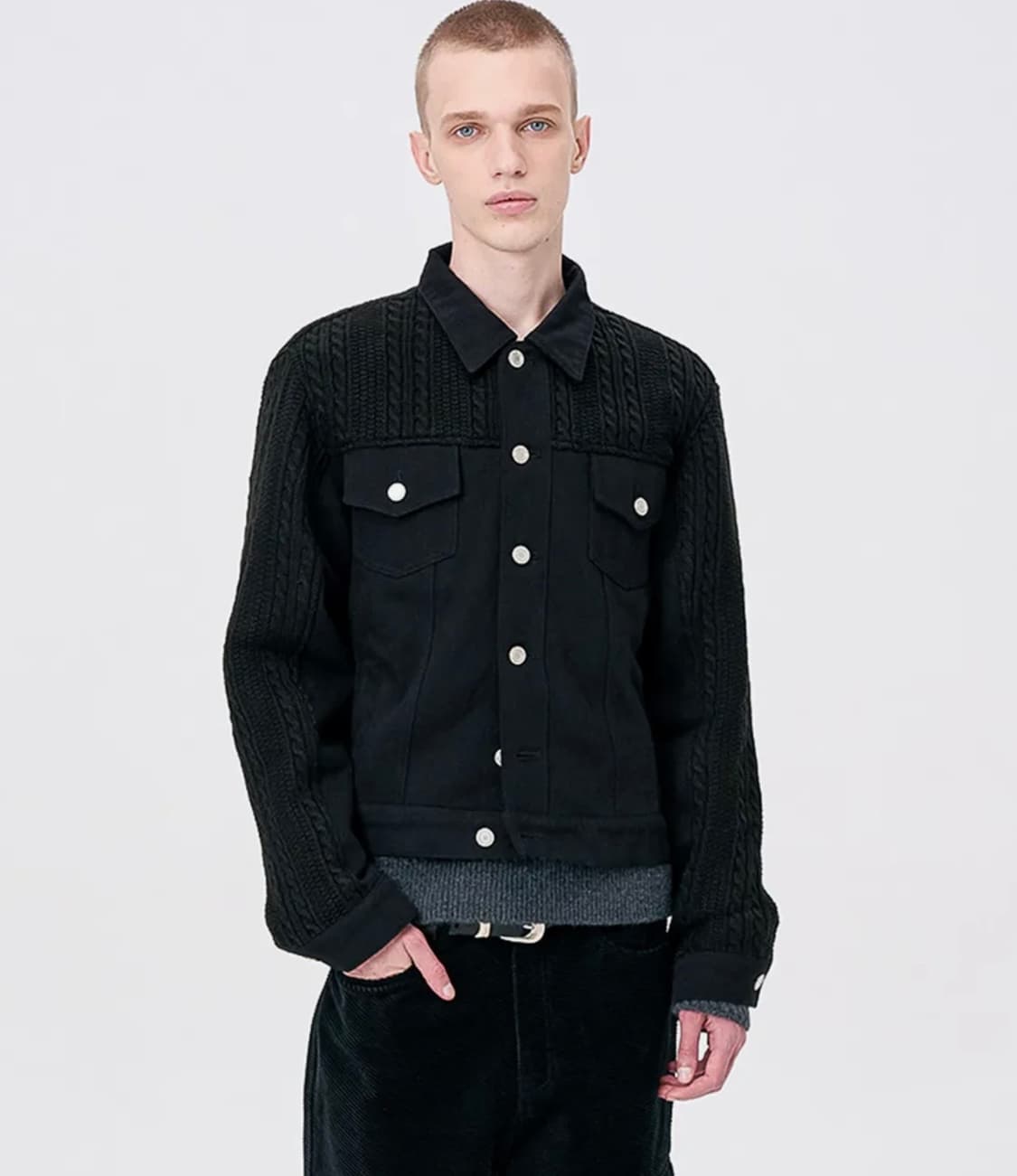 Zinnia Mix Jacket-Black L 상품이미지2