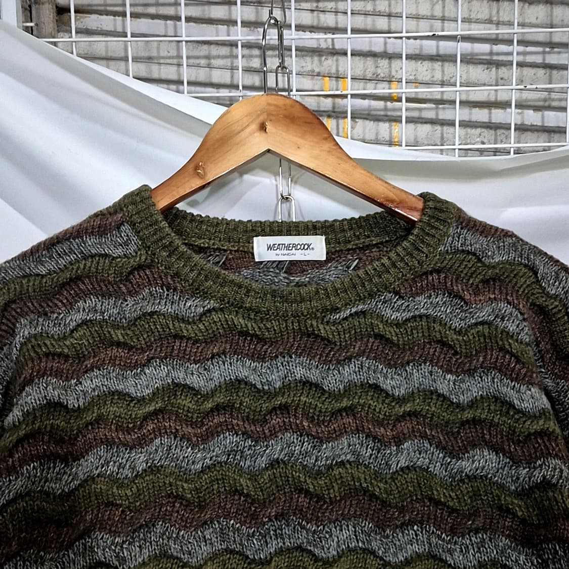 웨더콕 케이블 패턴 니트  상품이미지2