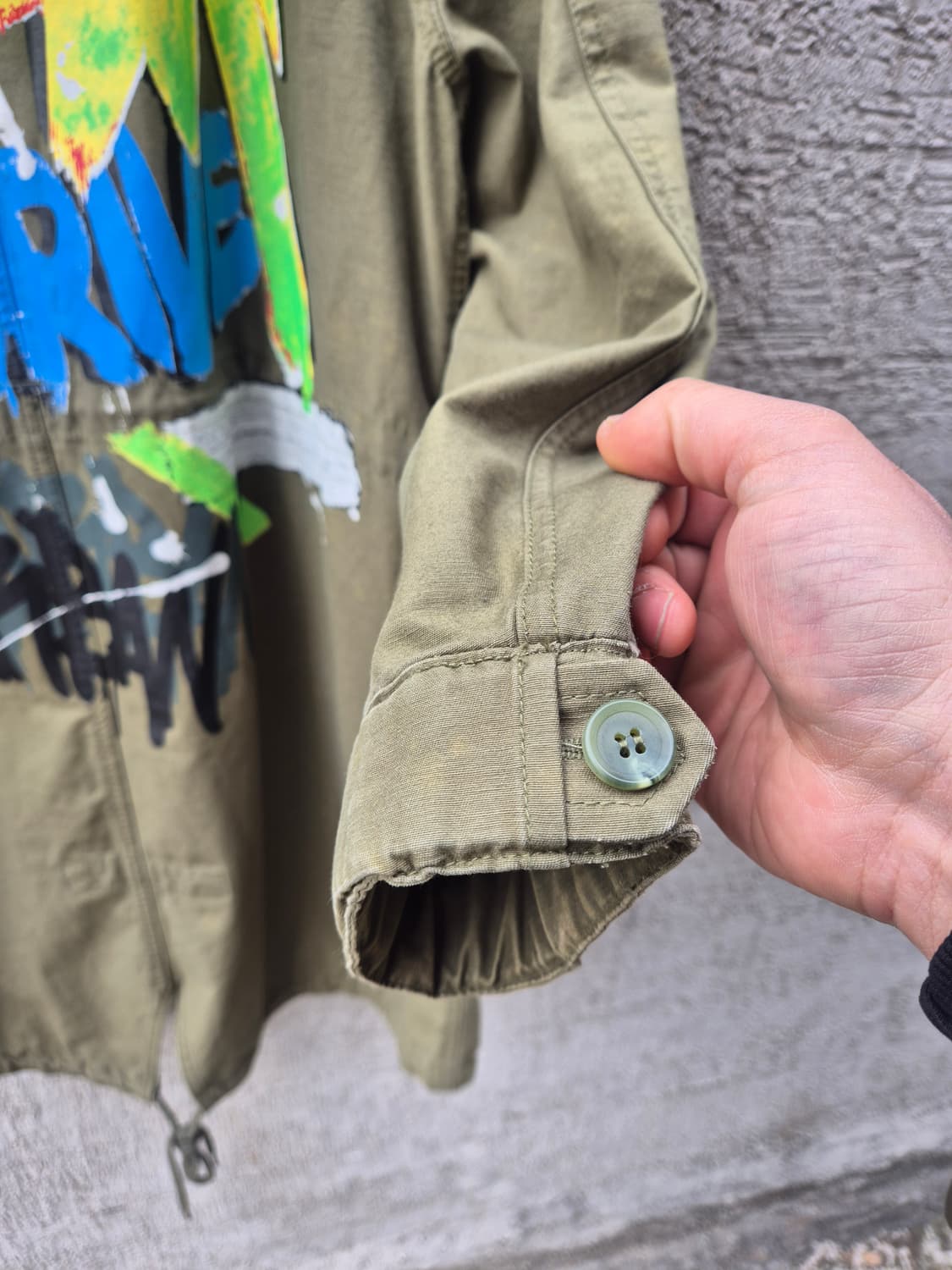 LAP의 카키색 야상 점퍼입니다 상품이미지7